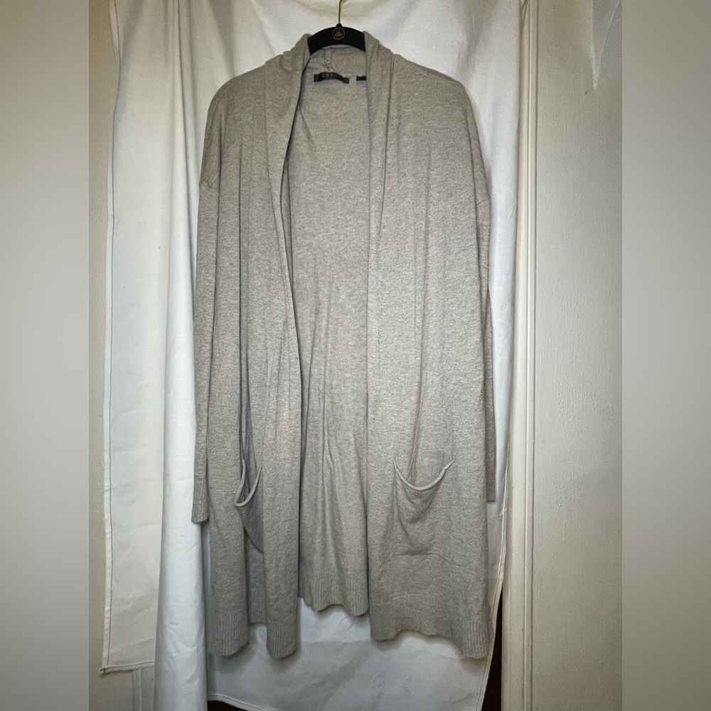 Cyrus Gray Soft & Comfy Open Front Duster Long Ca… - image 1
